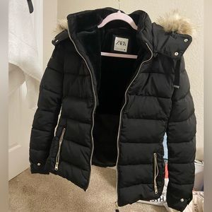 Zara black jacket size small